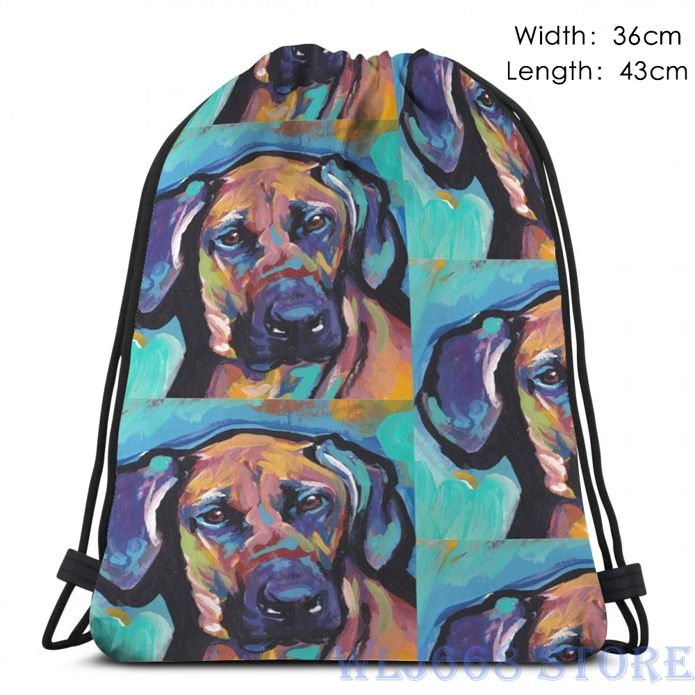 Сумка на плечо с забавным графическим принтом для женщин яркий ранец родезиан и