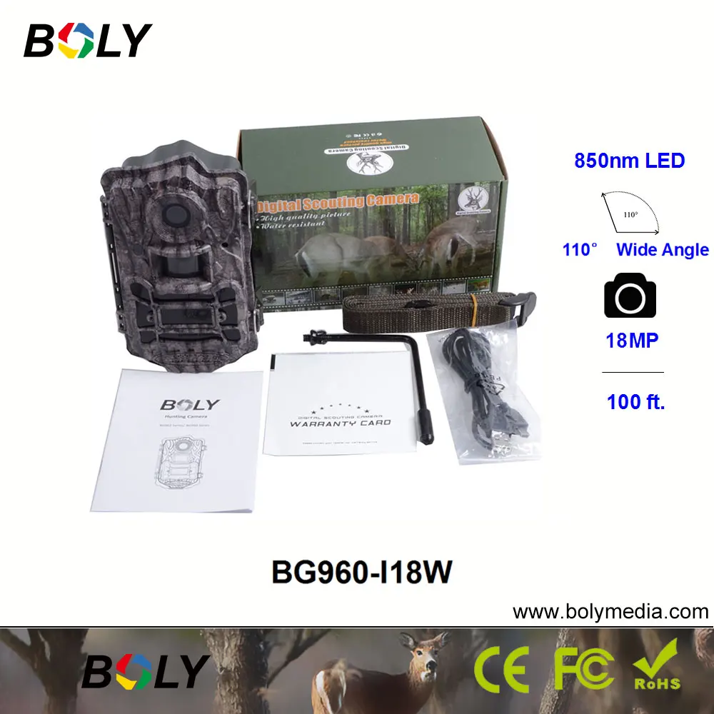 Bolyguard trail камеры 100ft дальность обнаружения 18MP 1080P дикая игра фото ловушка запись звука BolyGuard охотничьи камеры
