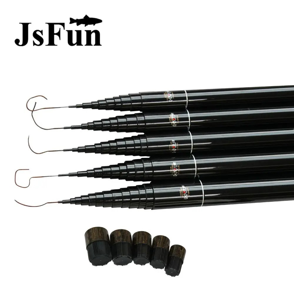 JSFUN Удочка 8 м 9 10 11 12 Складная удочка для ловли нахлыстом телескопические