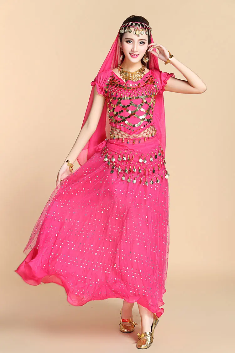 Костюм для танца живота взрослых 4 предмета/комплект | Тематическая одежда и