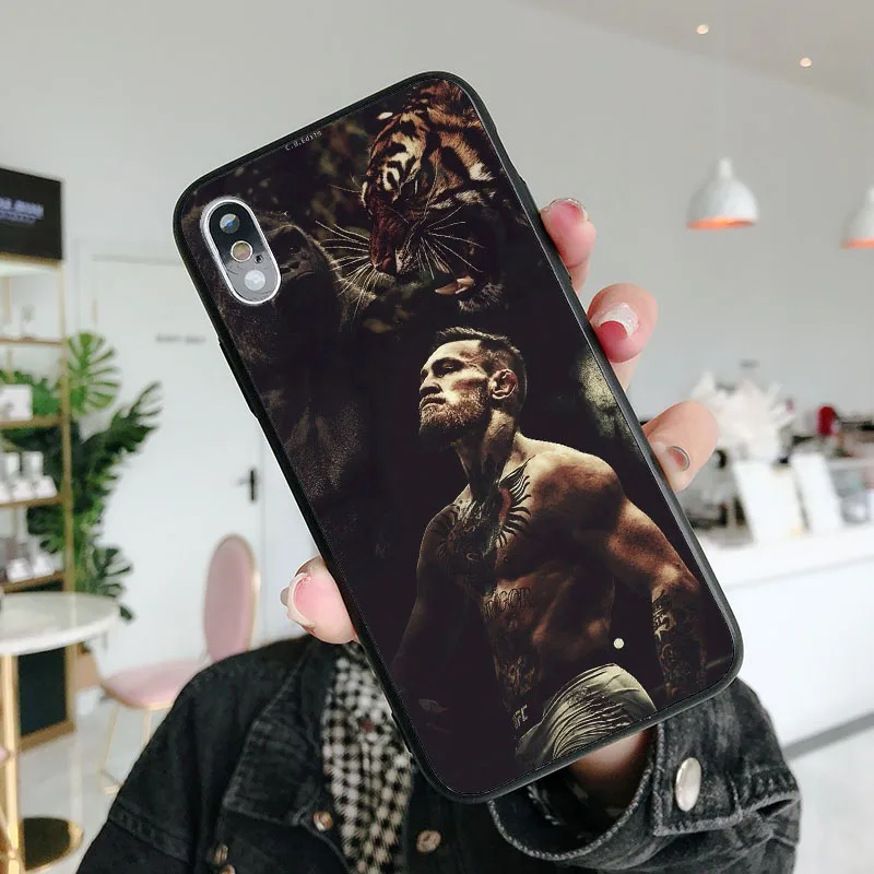 TPU UFC Conor Mcgregor король Мягкий ТПУ силиконовый чехол для телефона для iPhone 6splus 7Plus 8Plus SE 5 5S 6 6S 7 8 MAX XR XS X10 - Цвет: TPU