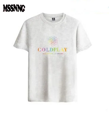 Новинка 2017 Мужская футболка рок Coldplay группа свободный стиль с коротким рукавом
