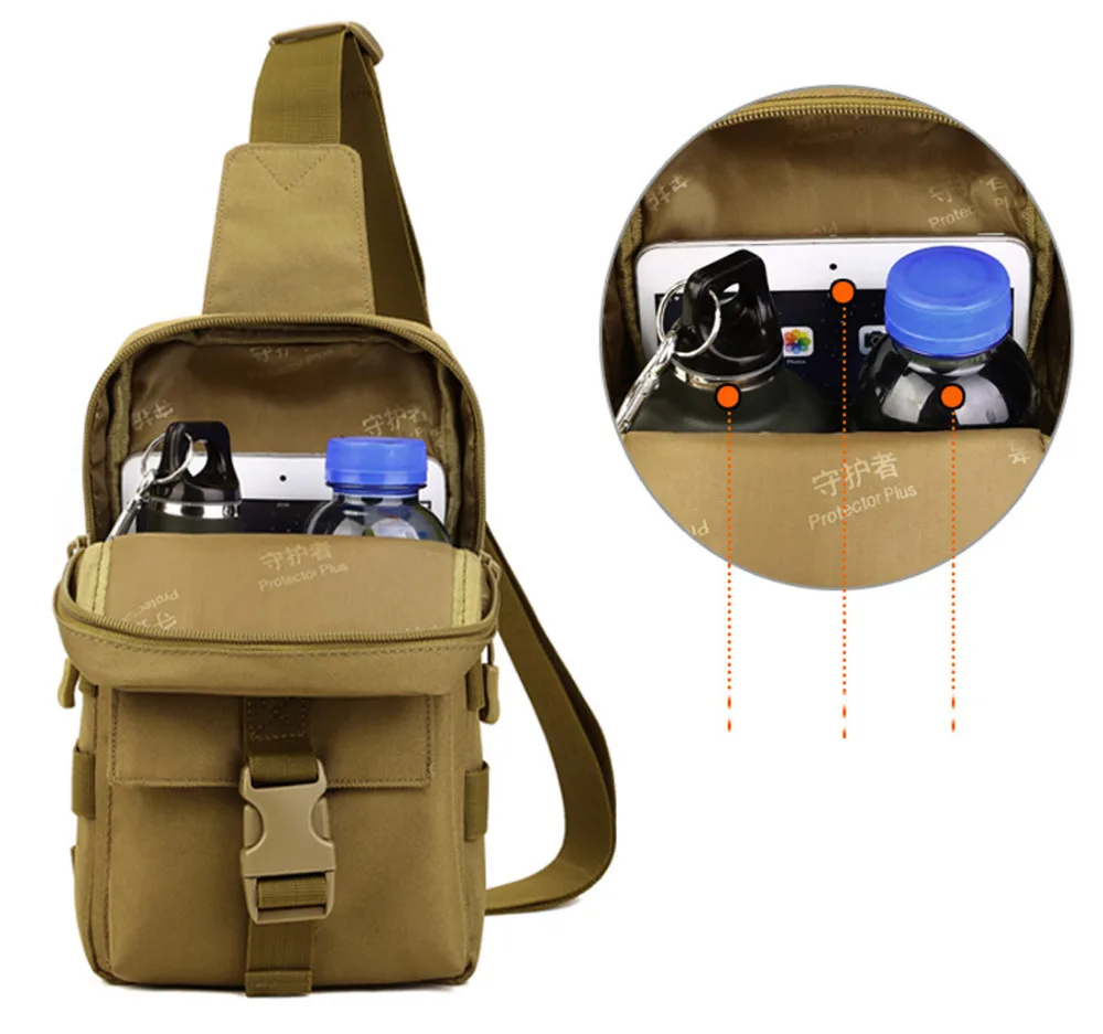 Рюкзак мужской Нейлоновый 1000D сумки на плече груди | Багаж и