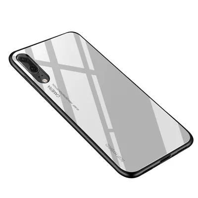 white Градиентный стеклянный чехол для huawei p10 plus p10 lite p10 чехол для телефона huawei p10lite p10plus Защитная защита мобильного телефона cas - Цвет: white