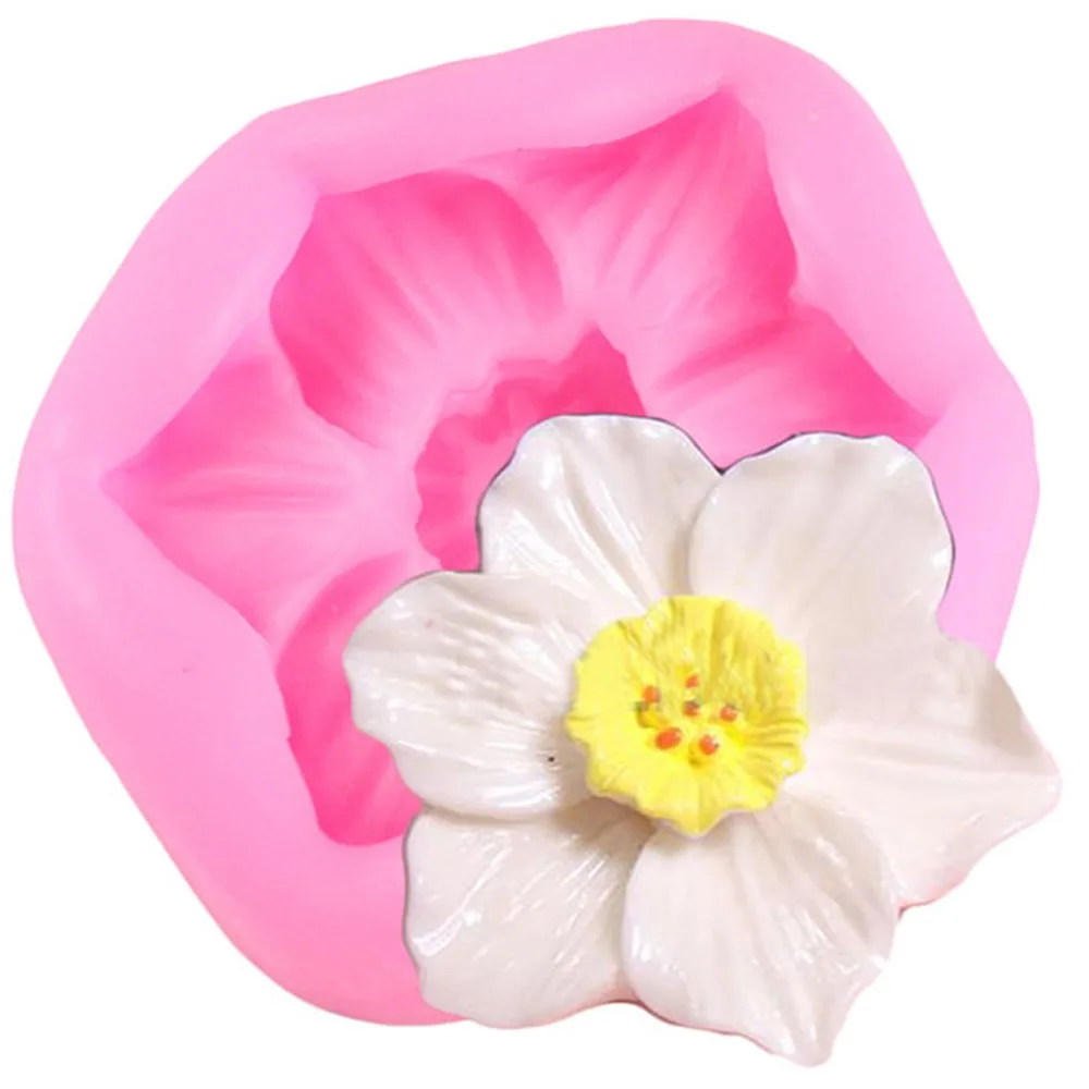3D Плюмерия цветок силиконовые формы из сахара инструменты для украшения торта