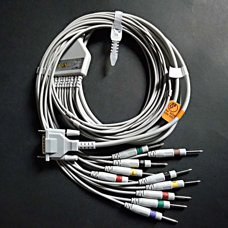 Совместим с монитором Schiller/Del mar/Bionet EKG 10 жильный кабель ЭКГ/ЭКГ 3 0/4