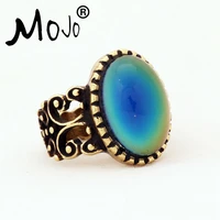 mojo vintage bohemia retro color change mood ring emotion feeling changeable ring temperature control ring for women mj rg003