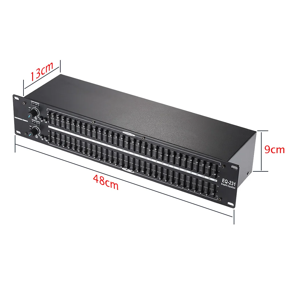 Ammoon EQ-231 двухканальный 31-полосным эквалайзером 2U стойку в горячая распродажа