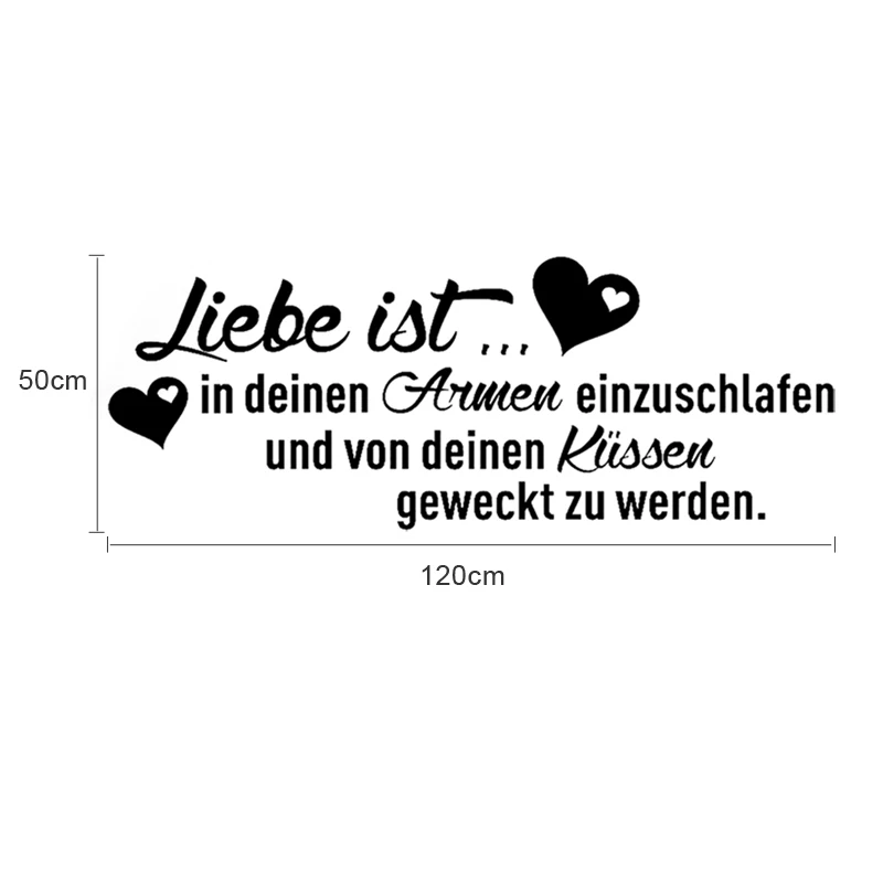 Наклейки Liebe Ist In Deinen Armen Einzuschlafen виниловая наклейка на стену декор для стены Декор