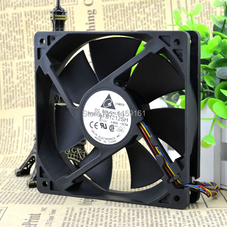 Вентилятор охлаждения Free shiiping Delta AFB1212SH 12025 12В 0.80A|fan ring|fan with remote controlsh club |