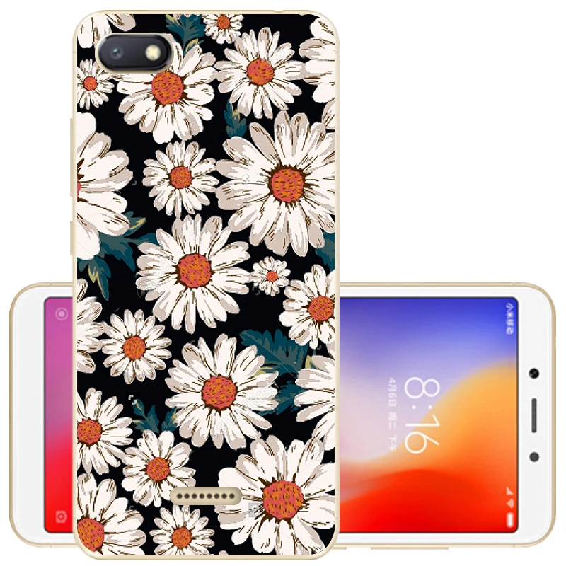 41 Защитный чехол для Xiaomi Redmi 6A, мягкий силиконовый чехол с милым принтом, чехол для телефона Xiomi Redmi 6 6A, TPU чехол 5,45 дюйма - Цвет: 41