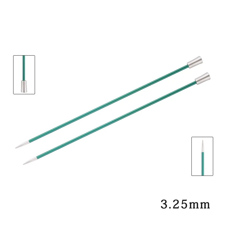 1 шт. Knitpro Zing 40 см одинарная остроконечная игла - Цвет: 3.25mm