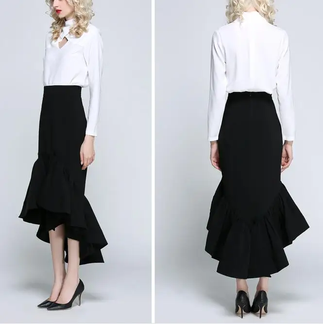 SIPAIYA/2017 брендовая новая сексуальная юбка Русалочки для вечеринки с оборками