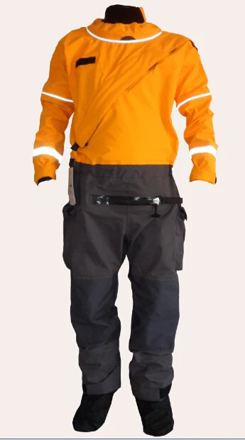 Полностью сухой костюм с передней молнией латексная прокладка рельефная молния