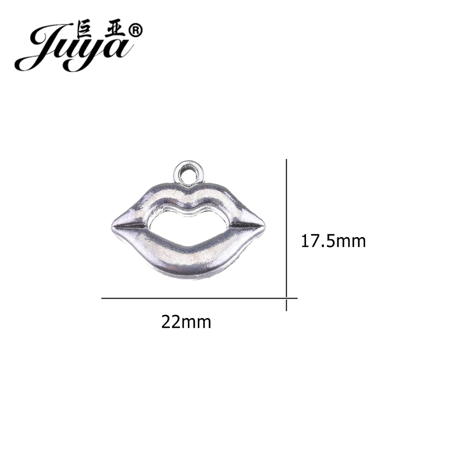 JUYA высокое качество рот Форма Подвески ремесла для браслета ожерелье DIY 17.5x2 2/14x17
