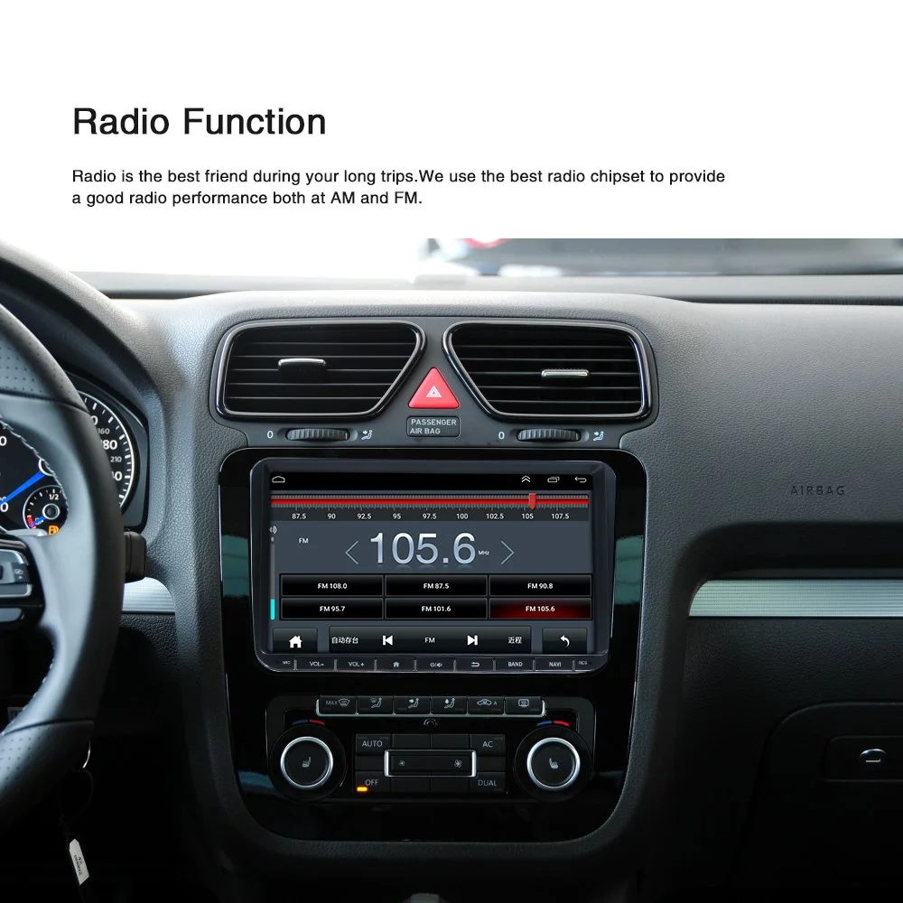 " Автомагнитола для VW Polo Golf Volkswagen Android 8,1 радио Coche Авторадио камера заднего вида 1080P зеркальная связь радио самоходов