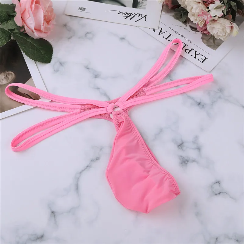 YiZYiF сексуальное нижнее белье для геев мужские стринги бандаж двойной пояс сумка