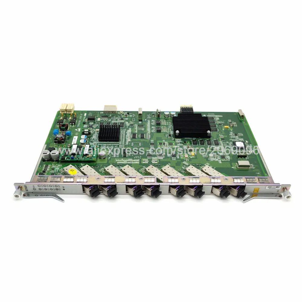8 портовая плата ZTE GTGO GPON с модулями SFP C + используется для C300 C320 OLT одинаковая