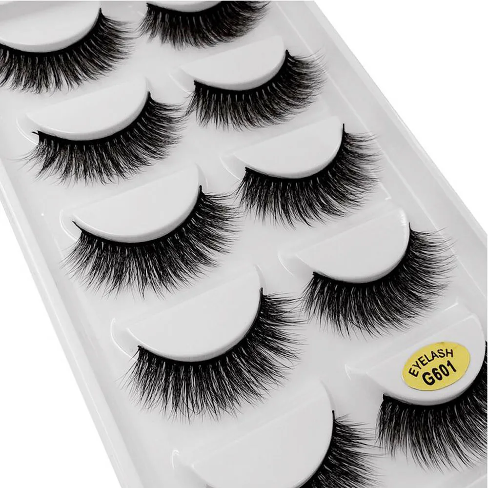 Dighealth 3D Mink Synthetic Hair False Eyelashes Natural/Thick/Winged Long Eye Lashes Wispy Makeup Beauty EyeLashs Extension | Красота и