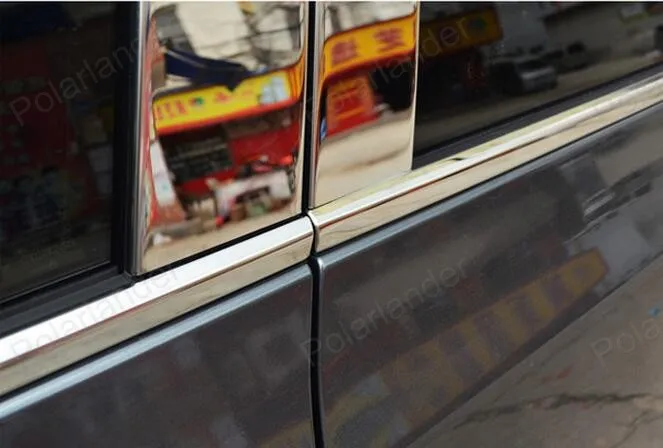 Полная отделка окна автомобиля из нержавеющей стали декоративные полосы для