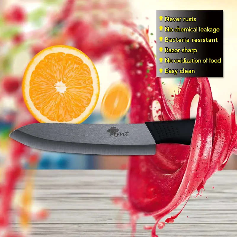 Nóż ceramiczny nóż kuchenny 3 &quot4&quot 5 &quot6&quot zóbkowane do chleba + uchwyt obierak owoce cartny ostrze nozhe|bread knife|knifes