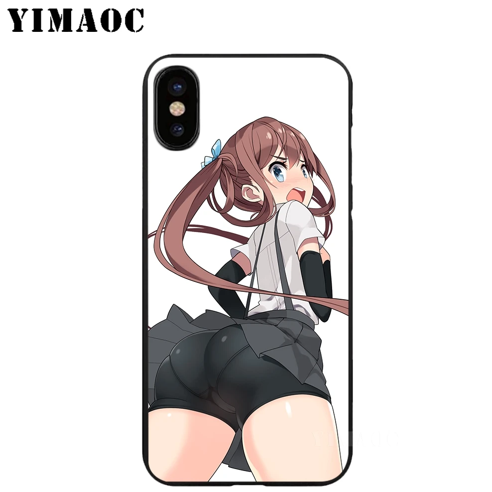 YIMAOC Горячая сексуальная девушка мягкий TPU черный силиконовый чехол для iPhone X или 10