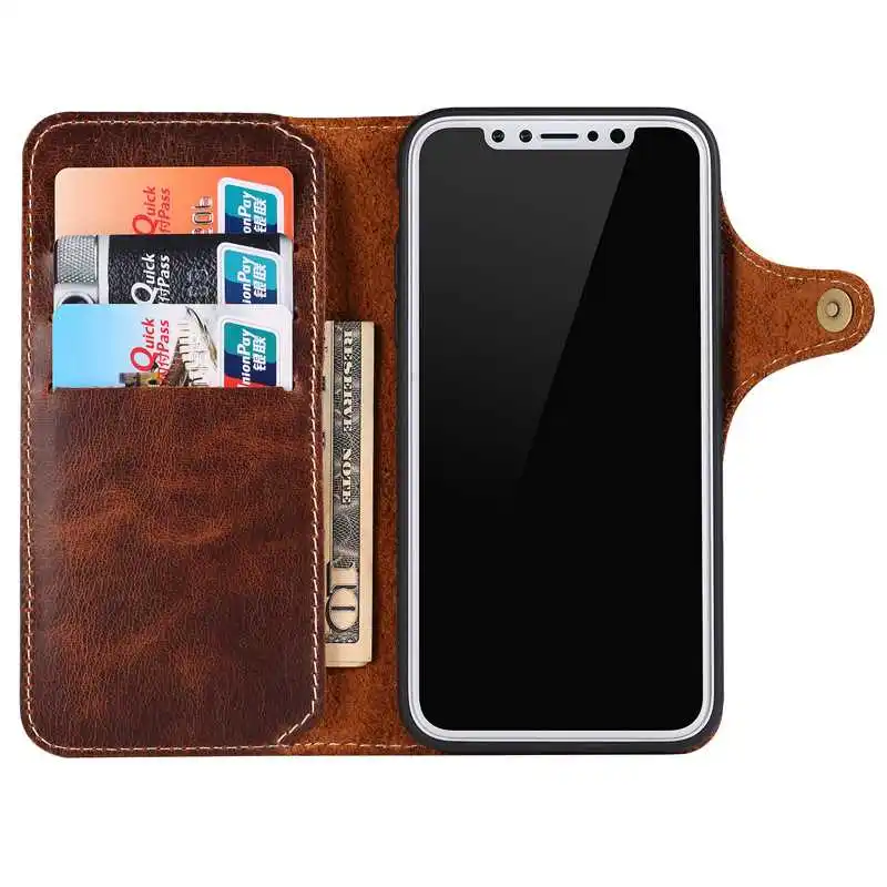 3D Genuine Leather Case For iPhone 11 pro 7 8 Plus 6 6S Wallet Stand Protect Flip for X XR XS Max phone Cover |