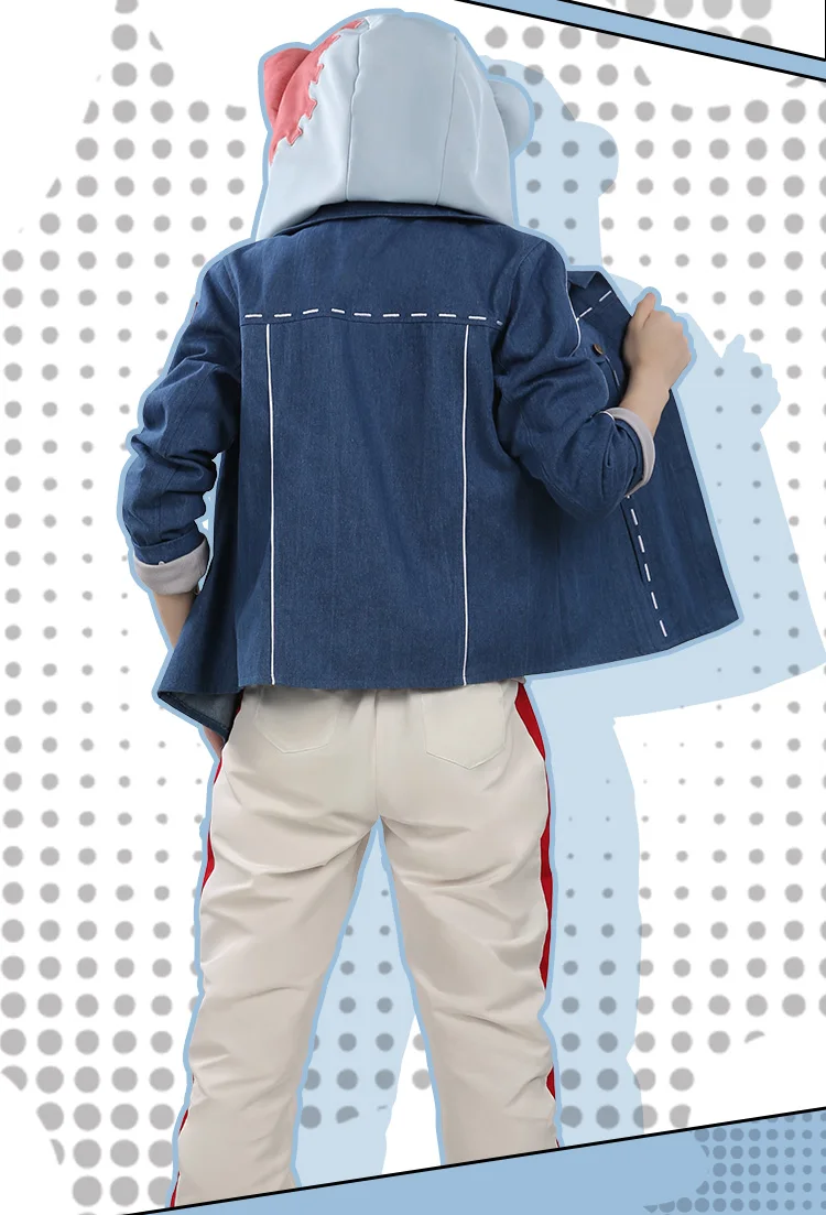 Аниме Boku no Hero Academy cosplay Todoroki Shoto, костюм для косплея из серии динозавров, повседневная одежда, джинсовое пальто, толстовки, рубашка, штаны