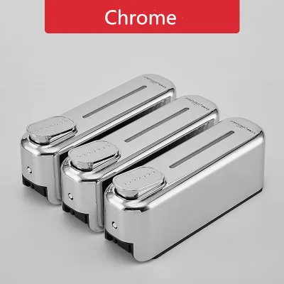 three head chrome Дозатор мыла настенный шампунь для гостиничной ванной комнаты лосьон для жидкого мыла диспенсер из нержавеющей стали 6 цветов дозатор мыла для рук - Цвет: three head chrome