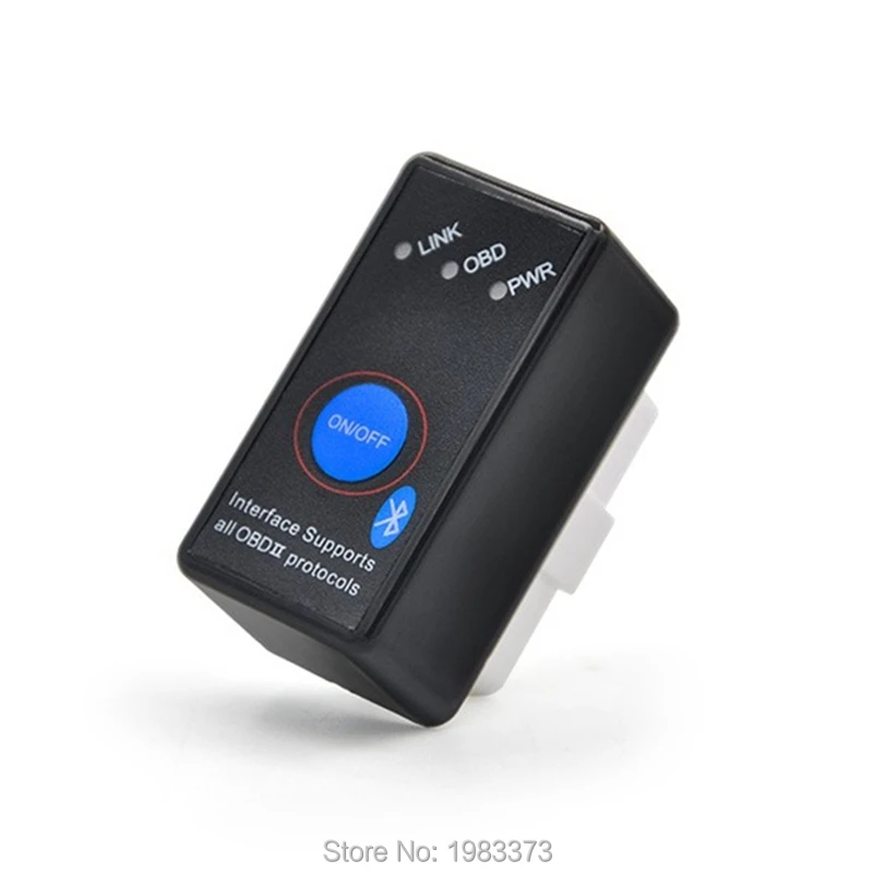 Автоматический сканер OBD2 ELM327 V1.5 с выключателем питания Супер Мини ELM 327 Bluetooth 25K80