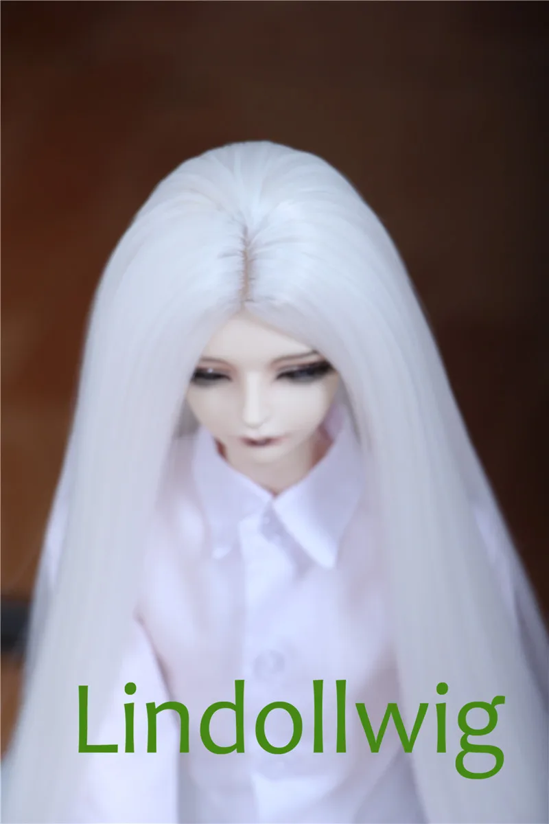 1/3 1/4 1/6 BJD парик Pullip Dal DD SD LUT Dollfie кукла 6-7 7-8 8-9 дюймов длинный белый | Игрушки и хобби