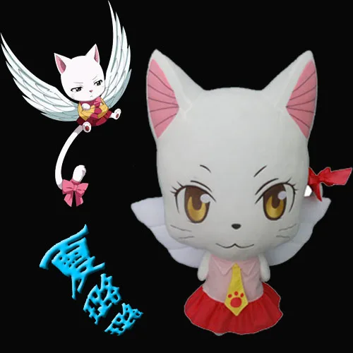 58 см аниме Сказочный хвост Чарльз Лулу плюшевая игрушка Kawaii Happy &amp Charles Кот Мягкие