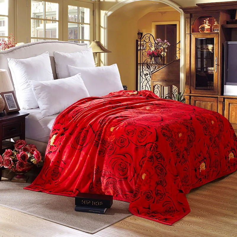 Европейское домашнее зимнее одеяло утолщенные одеяла для взрослых с принтом