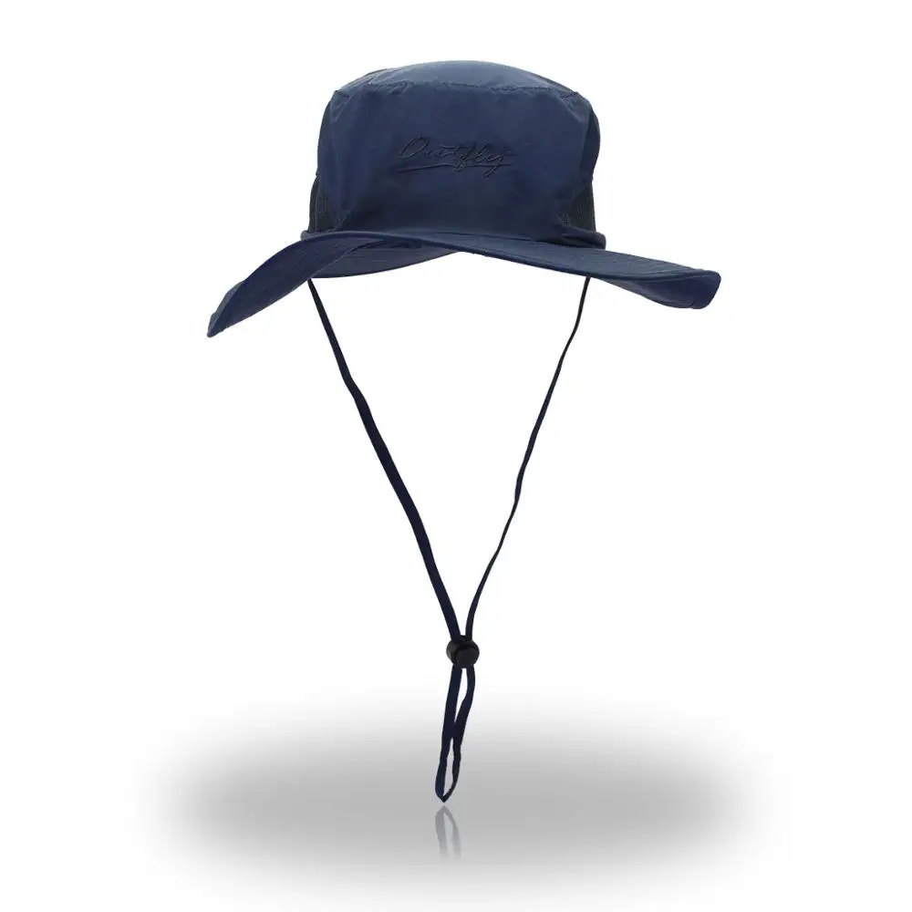 dark blue Открытый солнцезащитный рыбак шляпа от солнца Летняя мужская шляпа-Панама и женская УФ шляпа - Цвет: dark blue