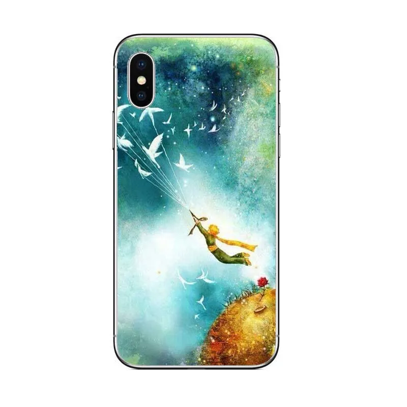 Жесткий пластиковый чехол с изображением Маленького принца земли для iPhone 8X7 6 6S Plus 5 5S SE 11 11 PRO MAX - Цвет: Синий