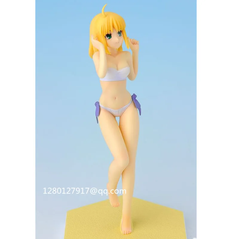 16 см Fate/Hollow Ataraxia Arturia Pendragon купальник издание 1/10 Saber PVC аниме сексуальные Фигурки
