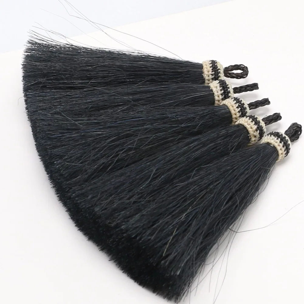 GUFEATHER L101/10 см кисточка из конского волоса/Кисточка/ювелирные аксессуары/ручная работа/изготовление украшений/цветной скользкий кулон/украшения