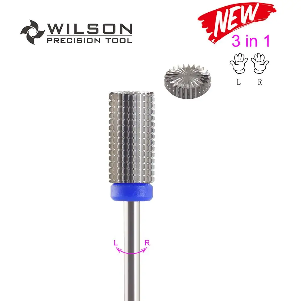 1pc Medium 3 в 1-карбидные биты для ногтей-карбидные сверла для ногтей WILSON - Цвет: 1pc Medium