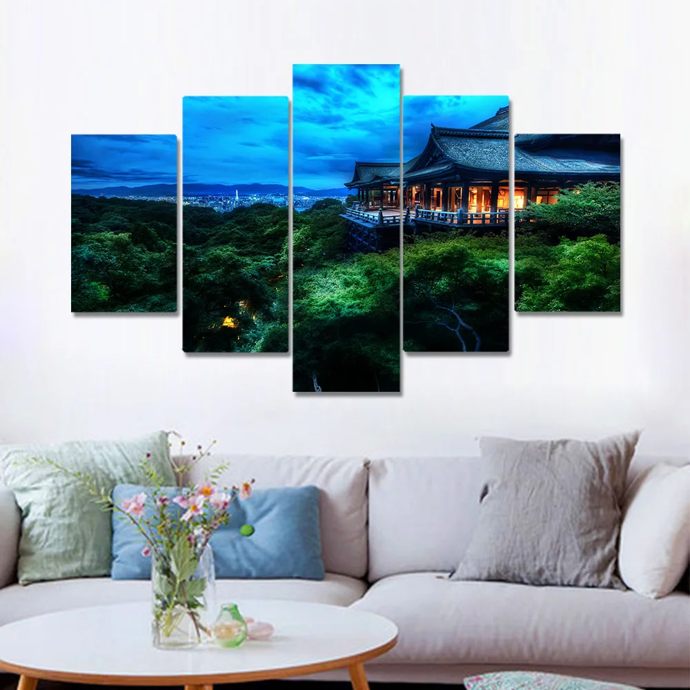 

Kyoto Japan Scenery Tree On The Attic Posters And Prints Wall Picture For Living Room Wall Art Decoration Canvas Painting