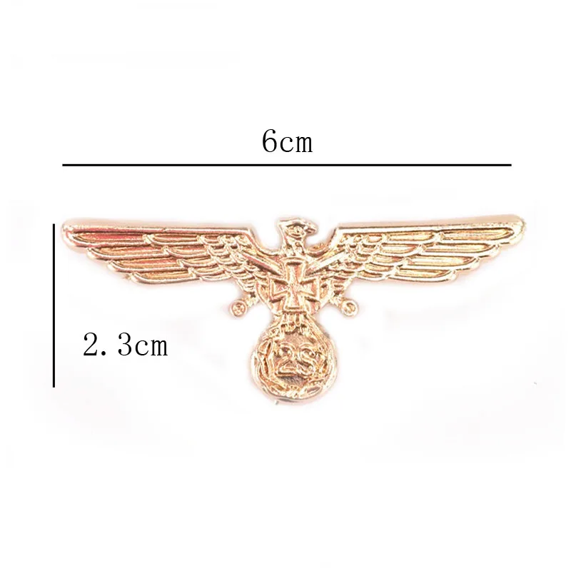 Оптовая продажа 2 шт Золотой пистолет черная Мода Птица Ювелирные изделия Орел