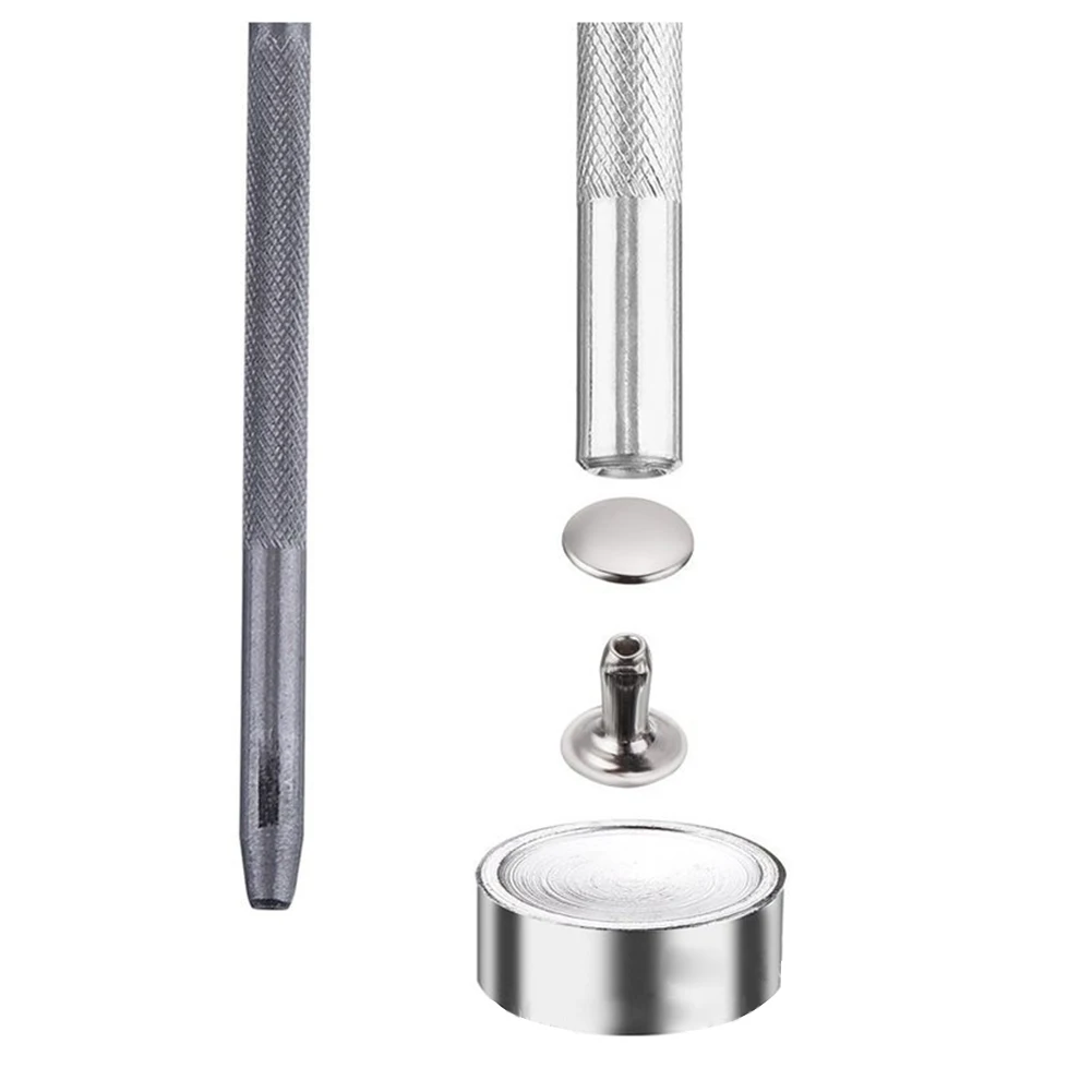 Easy Apply Replaceable Studs Professional Tubular Repairing Double Side Rivet Set Durable Box Packed Leather Craft Metal |