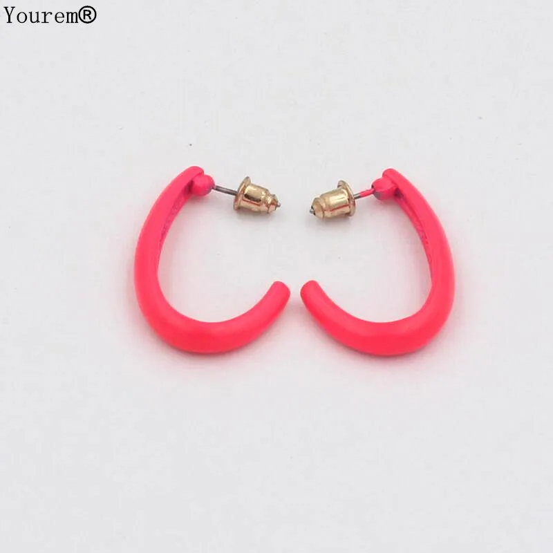 Yourem 2018 Модные женские серьги стержни новый октября Jewelry продажа девять красные 7 г