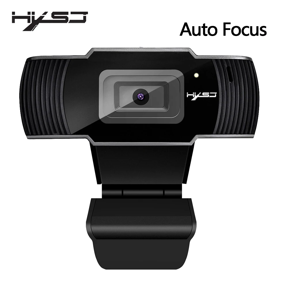 HXSJ новая веб камера HD1080P 30FPS автоматическая фокусировка Компьютерная USB