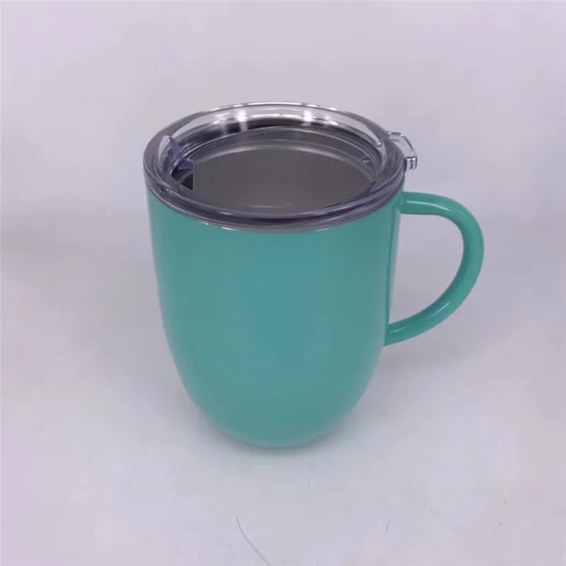 25 шт. 10 унций кружка для яиц пивная с ручкой из нержавеющей стали в форме яйца