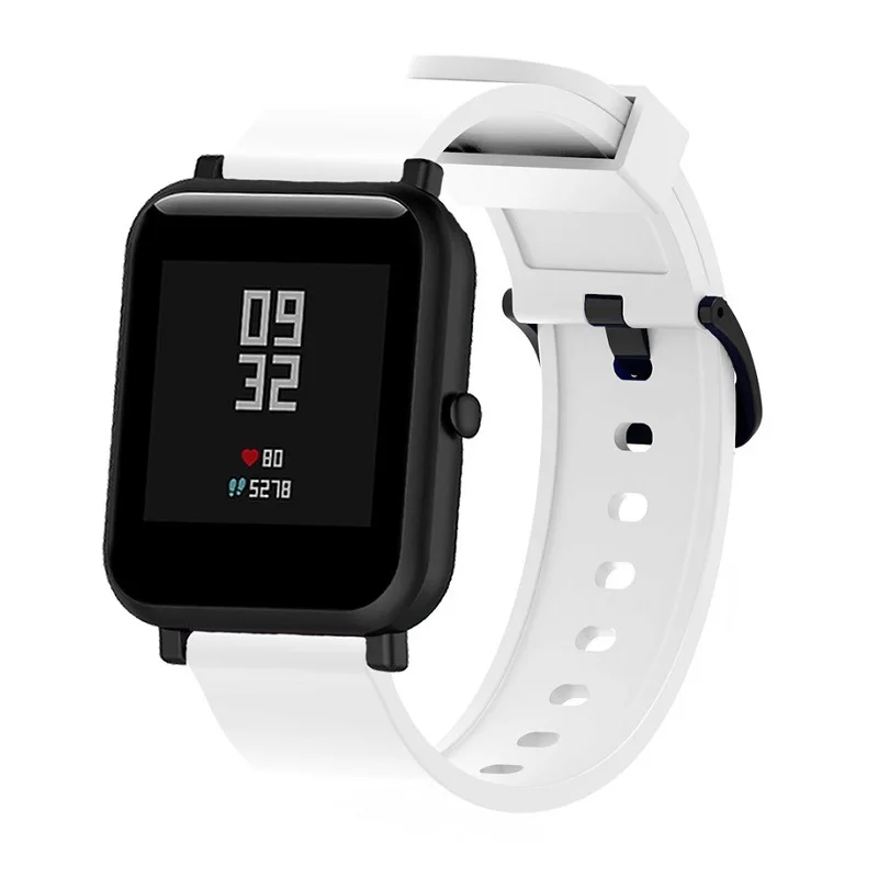 Ремешок силиконовый для Huami Amazfit Bip Bit lite мягкий чехол смарт часов 2 в