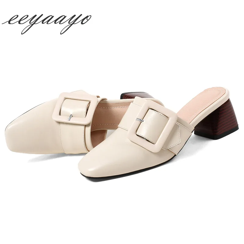 2019 г. Новые летние женские шлепанцы из натуральной кожи Модная женская обувь на