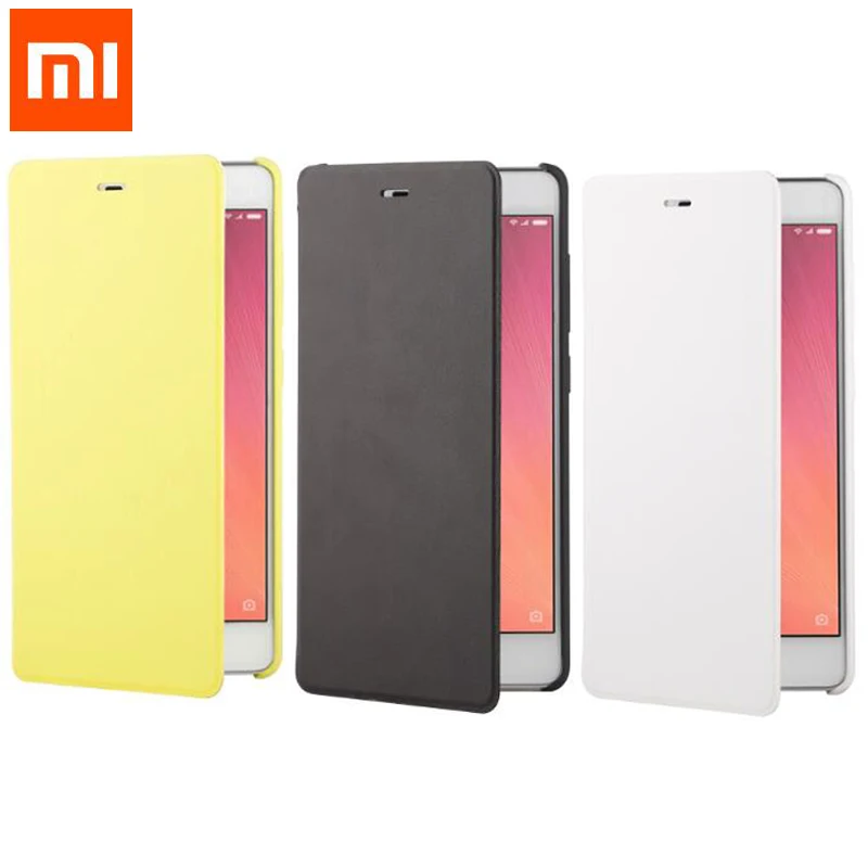 100% Оригинальный чехол книжка для Xiaomi Redmi 3 роскошный флип из искусственной кожи