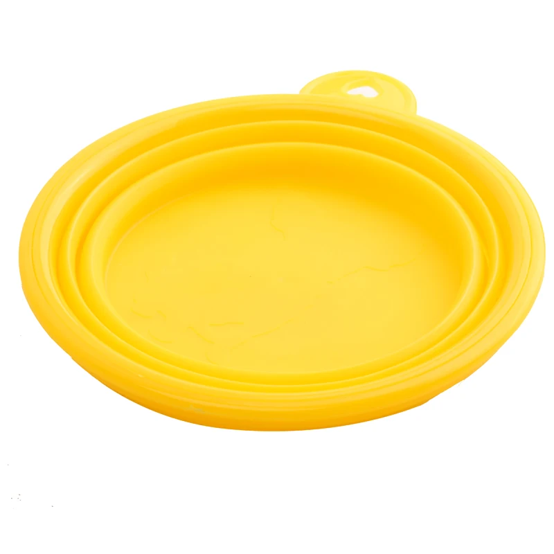 Hot Sale Kawaii Pet Dog Cat Portable Silicone Collapsible Travel Feeding Bowl Water Dish Folded Feeder High Quality | Дом и сад