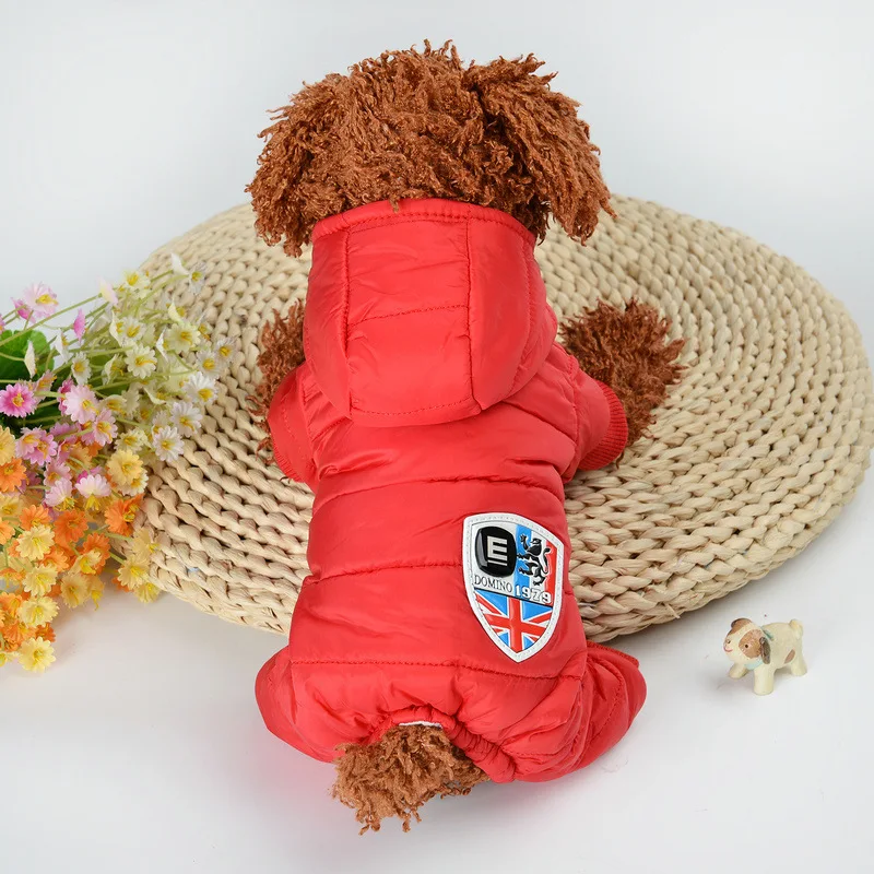 Best Sale Winter Pet Dog Clothes Warm Down Jacket Four-Legged Coat XS-XL Size Hoodies for Chihuahua Small Medium Dogs Puppy | Дом и сад