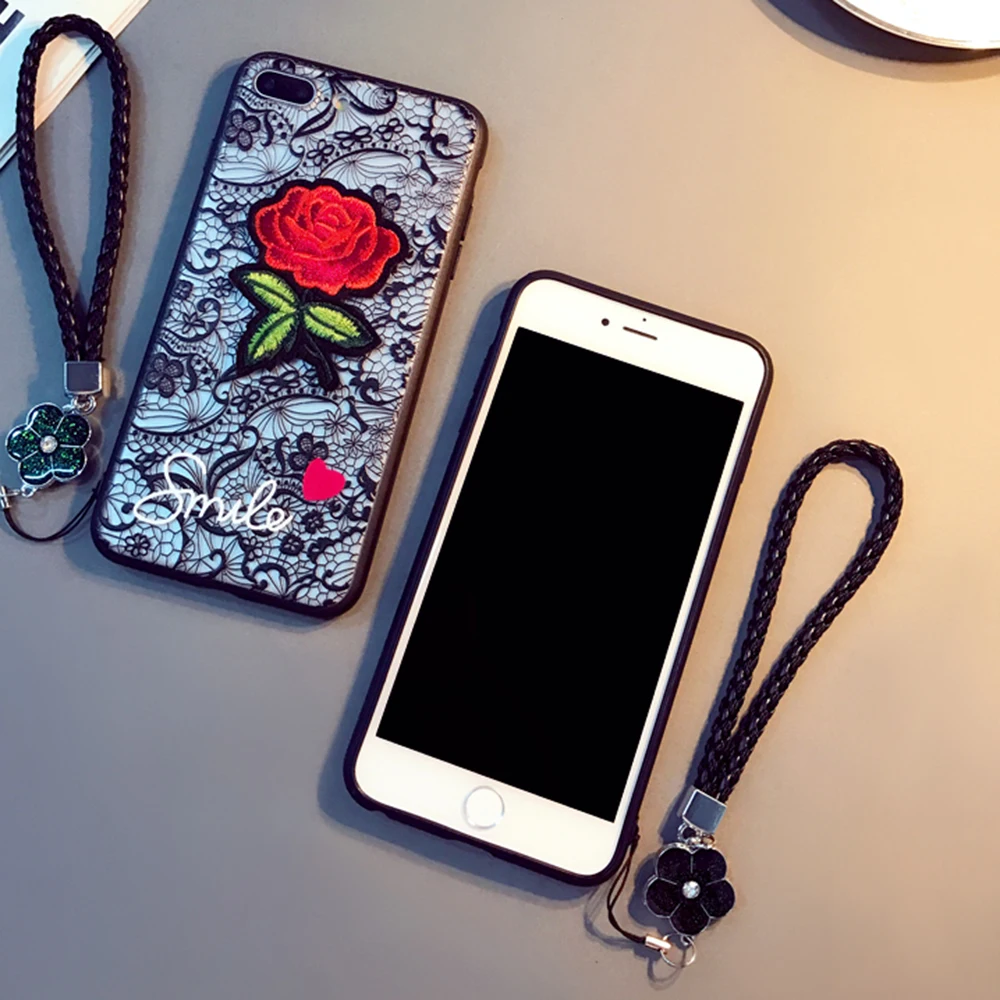 Чехол для Apple iPhone 7 6 s 8 плюс 5 х Роуз Цветочный узор чехол все включено чувствовать